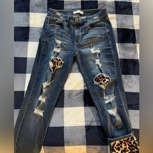 Kancan leopard jeans